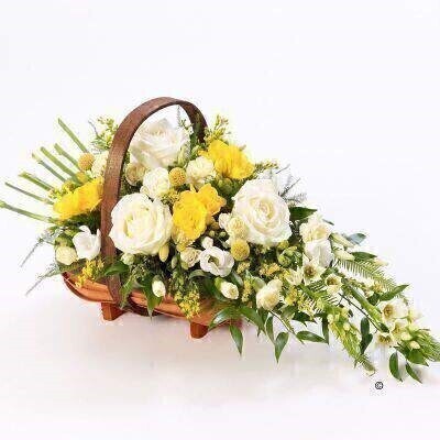 Extra Large Mixed Basket - Yellow and White